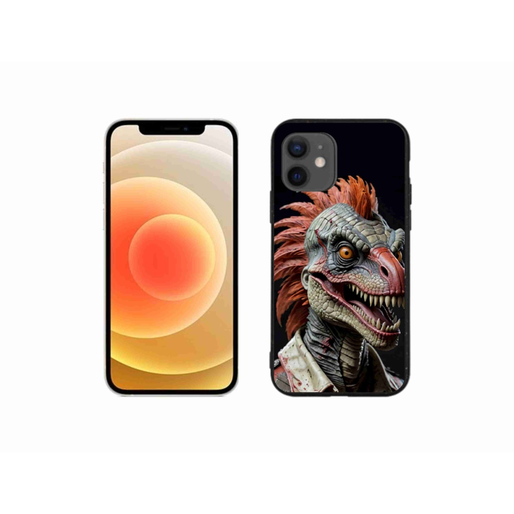 mmCase gél tok az iPhone 12 Mini-hez – punk dinoszaurusz
