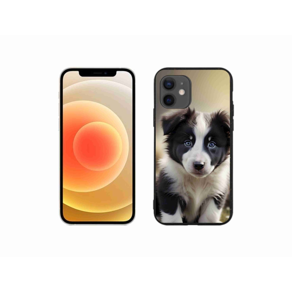 mmCase gél tok az iPhone 12 Mini-hez – aranyos border collie