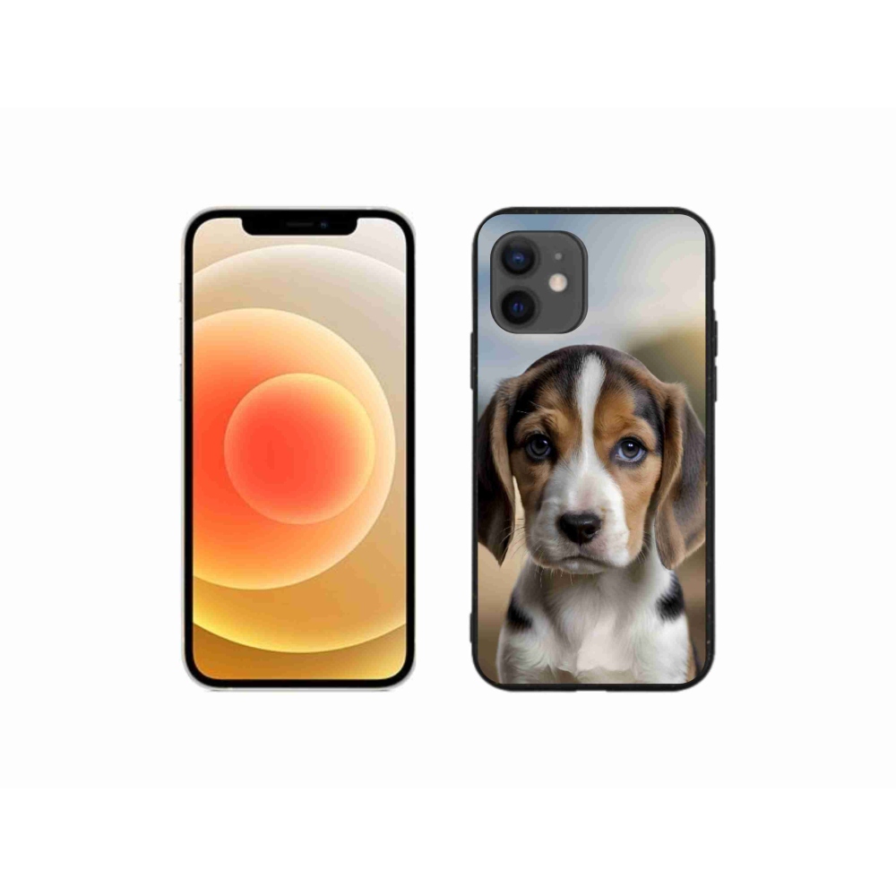 mmCase gél tok az iPhone 12 Mini-hez – aranyos beagle