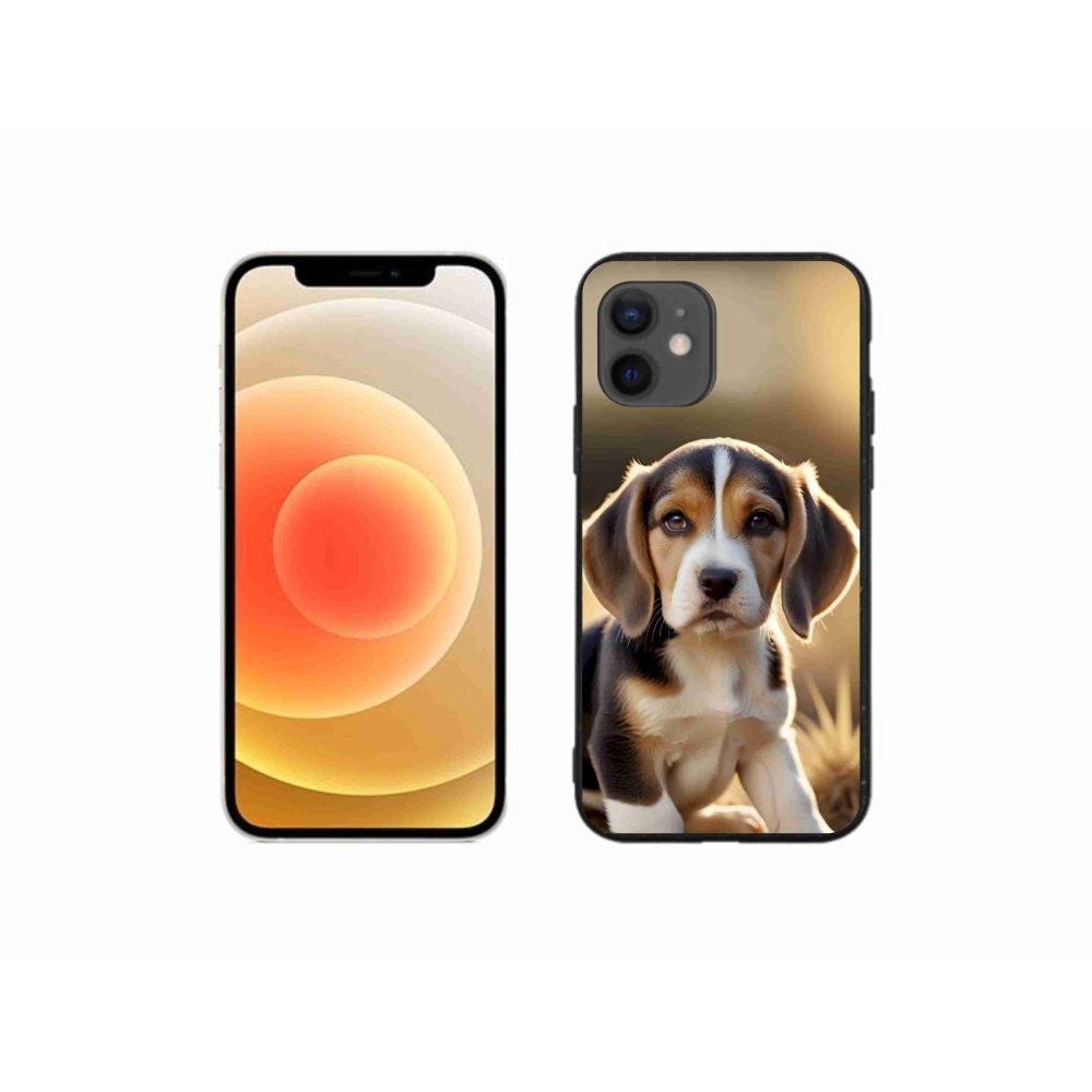 mmCase gél tok az iPhone 12 Mini-hez – aranyos beagle