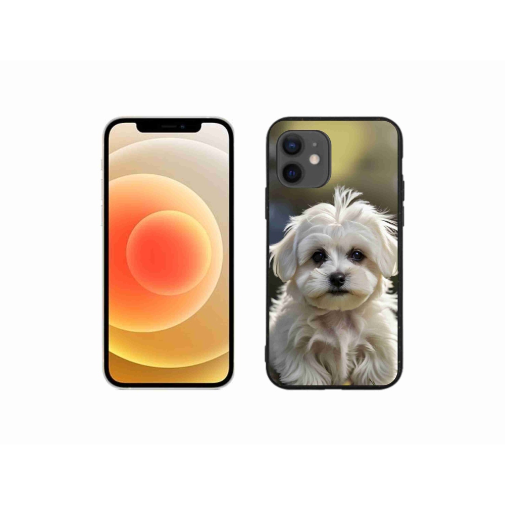 mmCase gél tok az iPhone 12 Mini-hez – aranyos máltai kutyus
