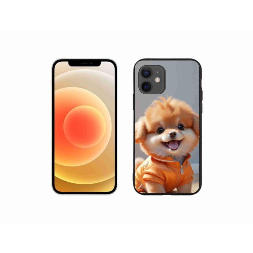 mmCase gél tok az iPhone 12 Mini-hez – aranyos pomerániai pulóverben