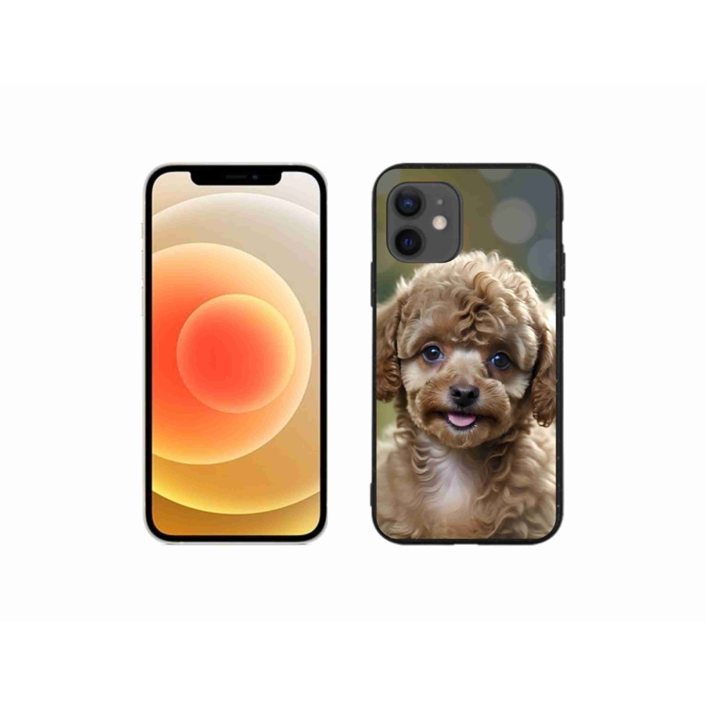 mmCase gél tok az iPhone 12 Mini-hez – aranyos pudli