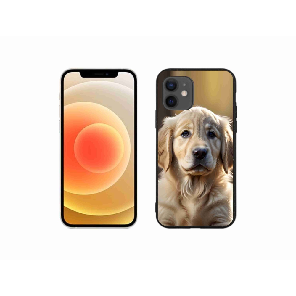mmCase gél tok az iPhone 12 Mini-hez – aranyos arany retriever