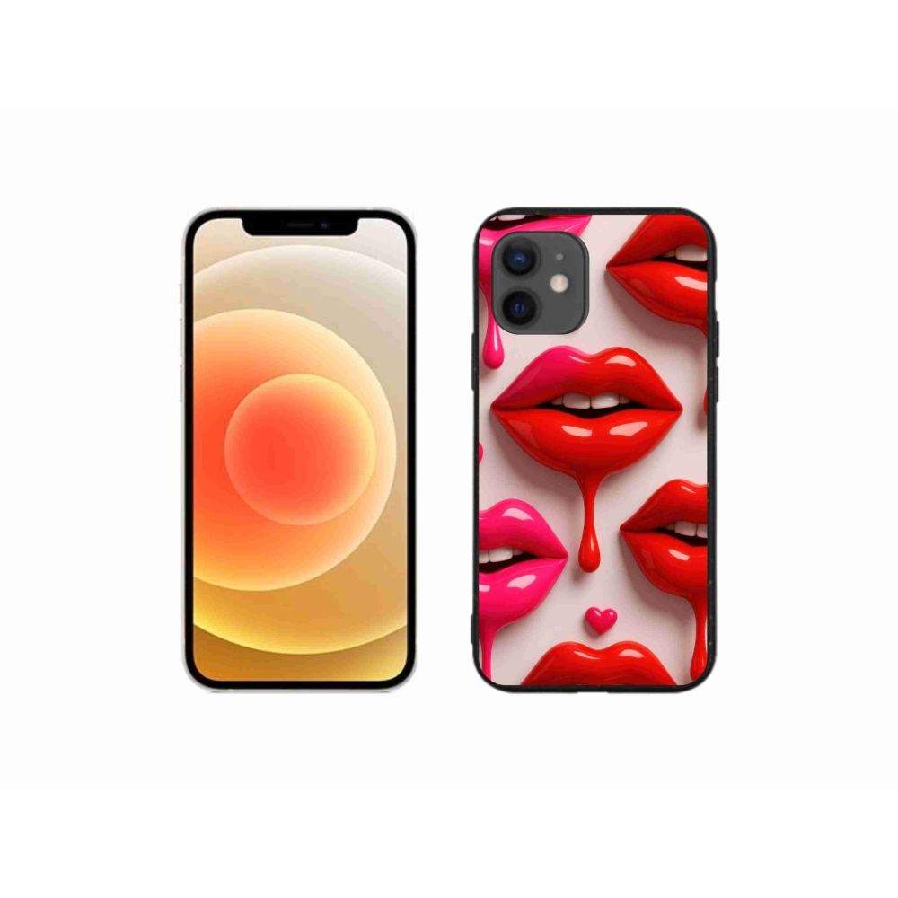 Zselés borítás mmCase iPhone 12 Mini készülékhez - ajkak 2