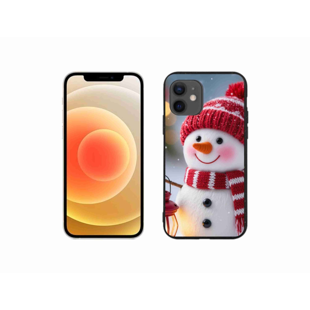 Gél borítás mmCase iPhone 12 Mini készülékhez - hóember 2