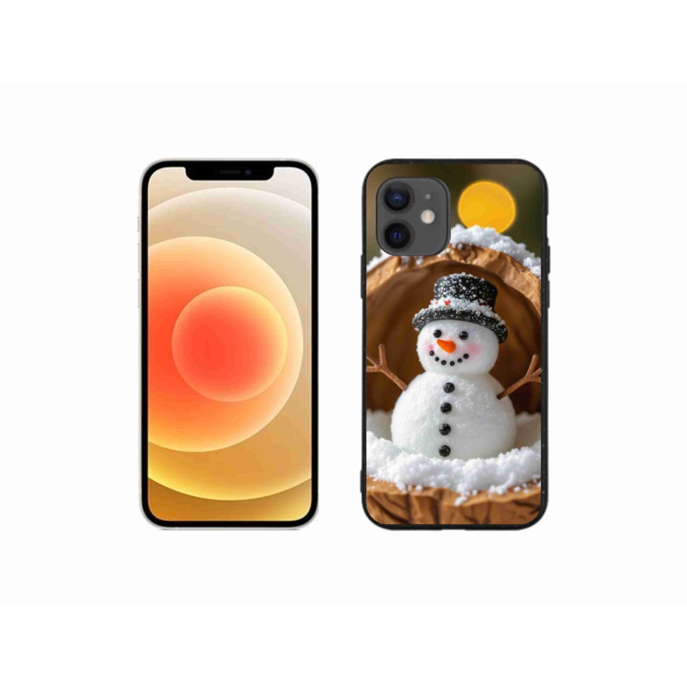 Gél borítás mmCase iPhone 12 Mini készülékhez - hóember 4