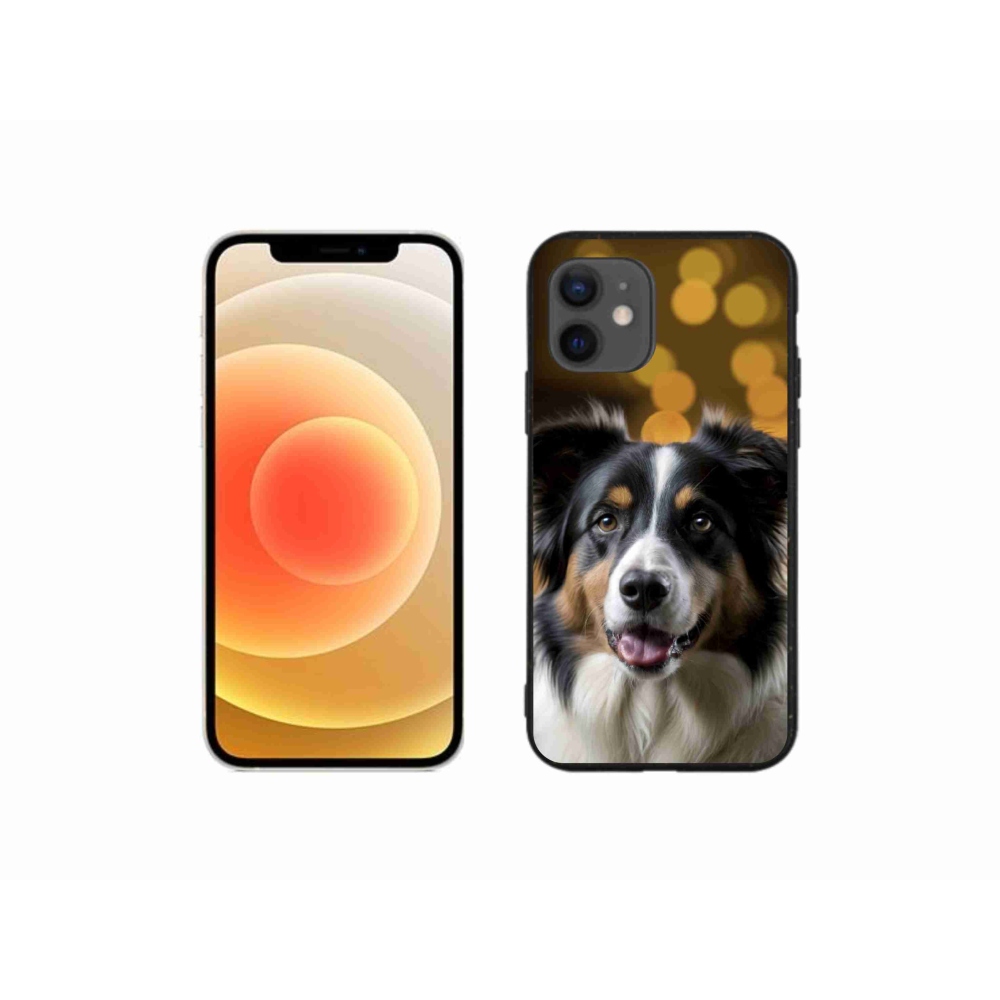 mmCase gél tok az iPhone 12 Mini-hez – mosolygós ausztrál juhászkutya