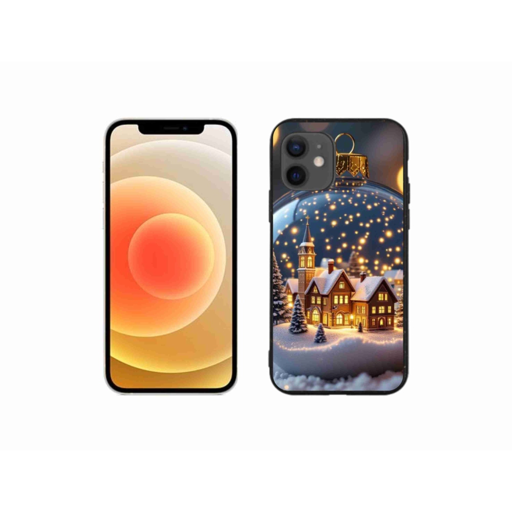 Gél borítás mmCase iPhone 12 Mini készülékhez - Karácsonyi gömbök 4