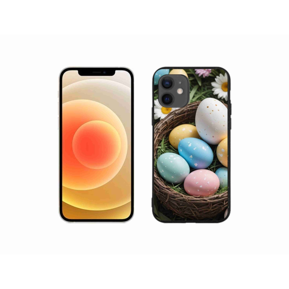 Zselés borítás mmCase iPhone 12 Mini készülékhez - Húsvéti tojások 2