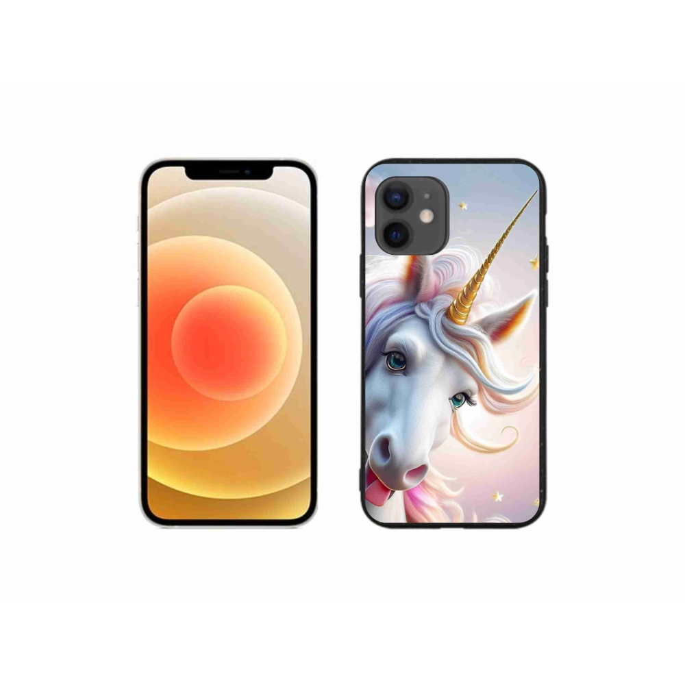 mmCase gél tok az iPhone 12 Mini-hez – vidám egyszarvú
