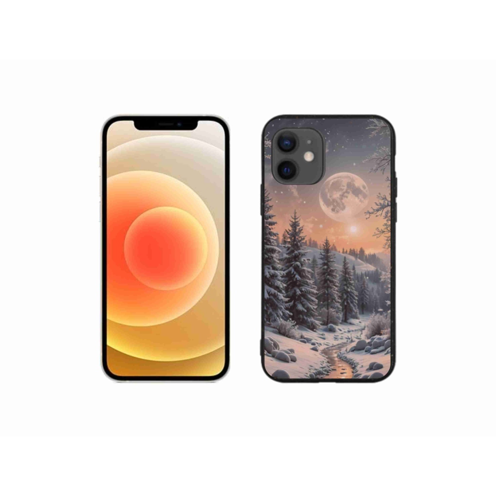 Gél borítás mmCase iPhone 12 Mini készülékhez - téli tájkép 2