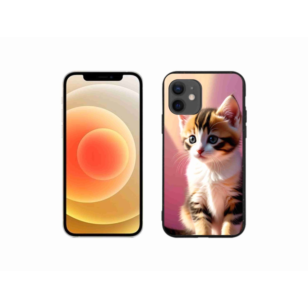 Gél borítás mmCase iPhone 12 Mini készülékhez - kíváncsi cica 2