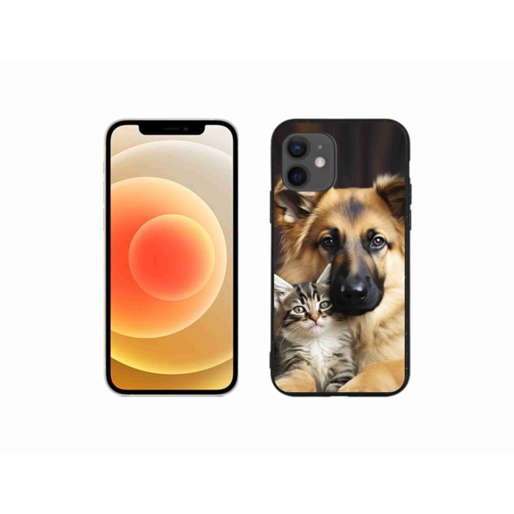 Zselés borítás mmCase iPhone 12 Mini készülékhez - állati barátság