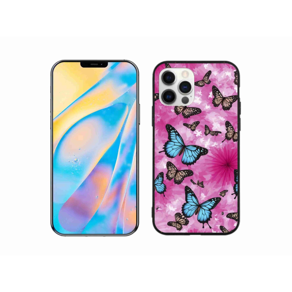 Gél borítás mmCase iPhone 12 készülékhez - pillangókert