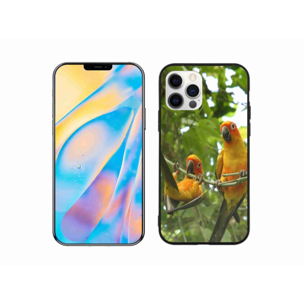 Gél borítás mmCase iPhone 12 készülékhez - papagájok aratingy