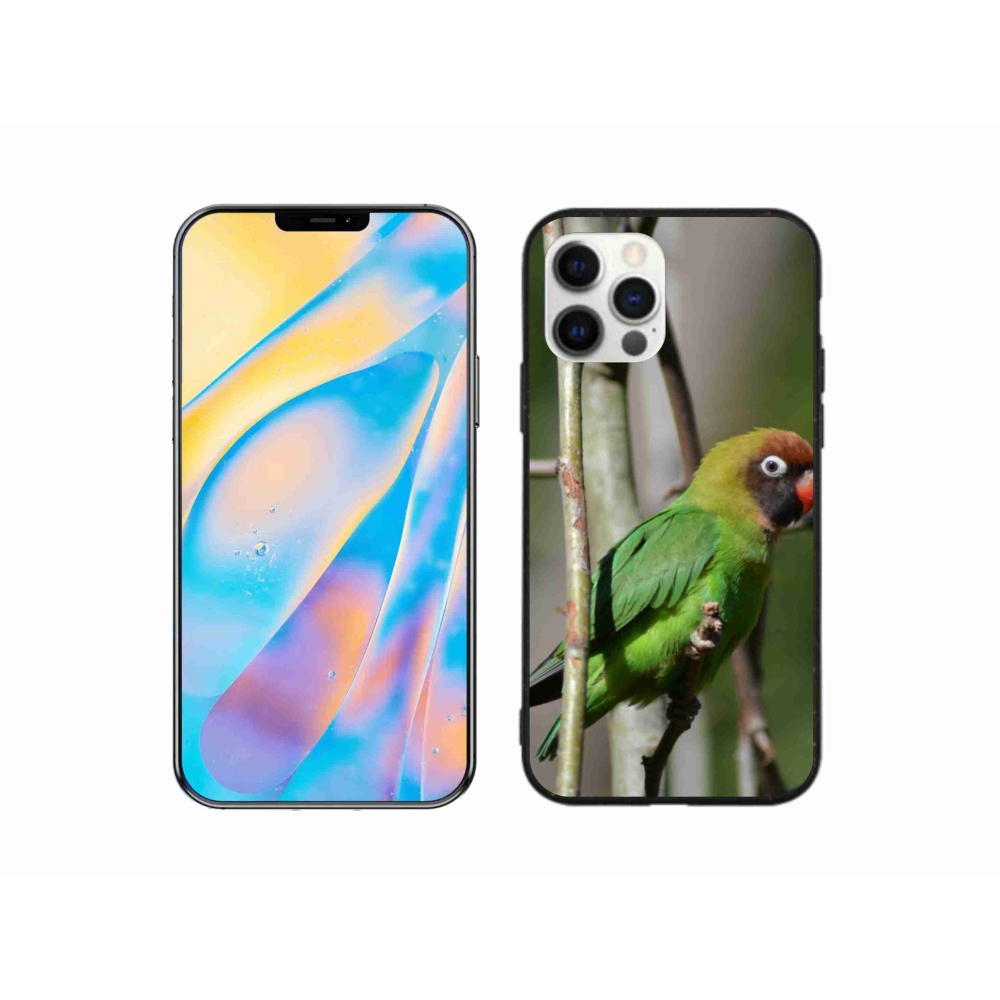 Zselés borítás mmCase iPhone 12 készülékhez - papagáj agapornis