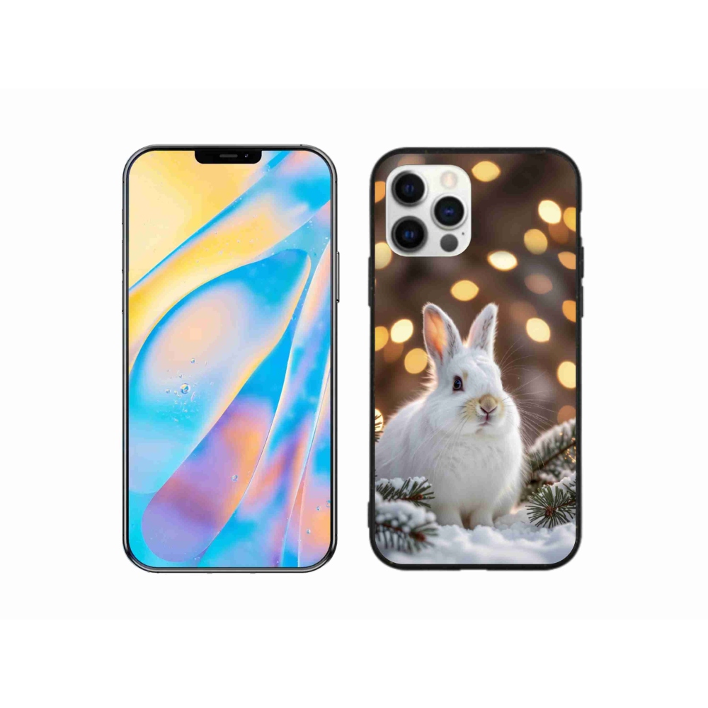 mmCase gél tok az iPhone 12 Pro-hoz – fehér nyúl