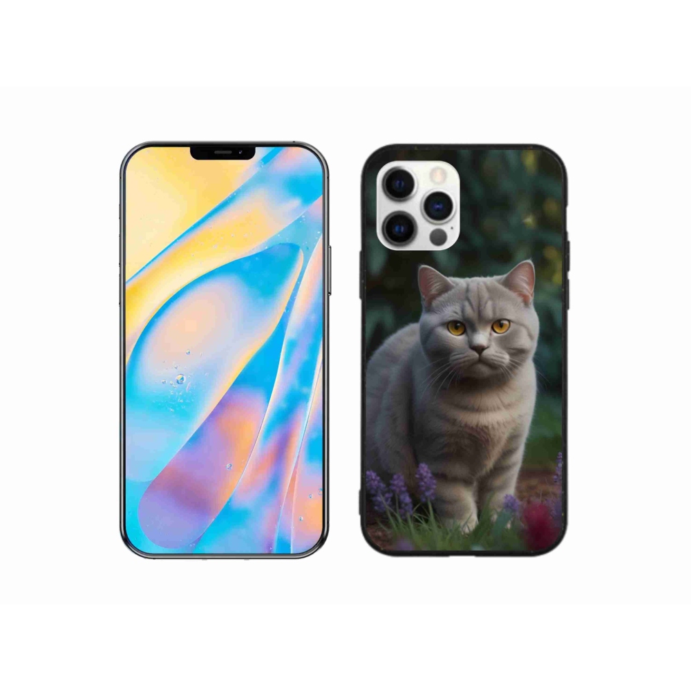 Zselés borítás mmCase iPhone 12 Pro készülékhez - brit macska