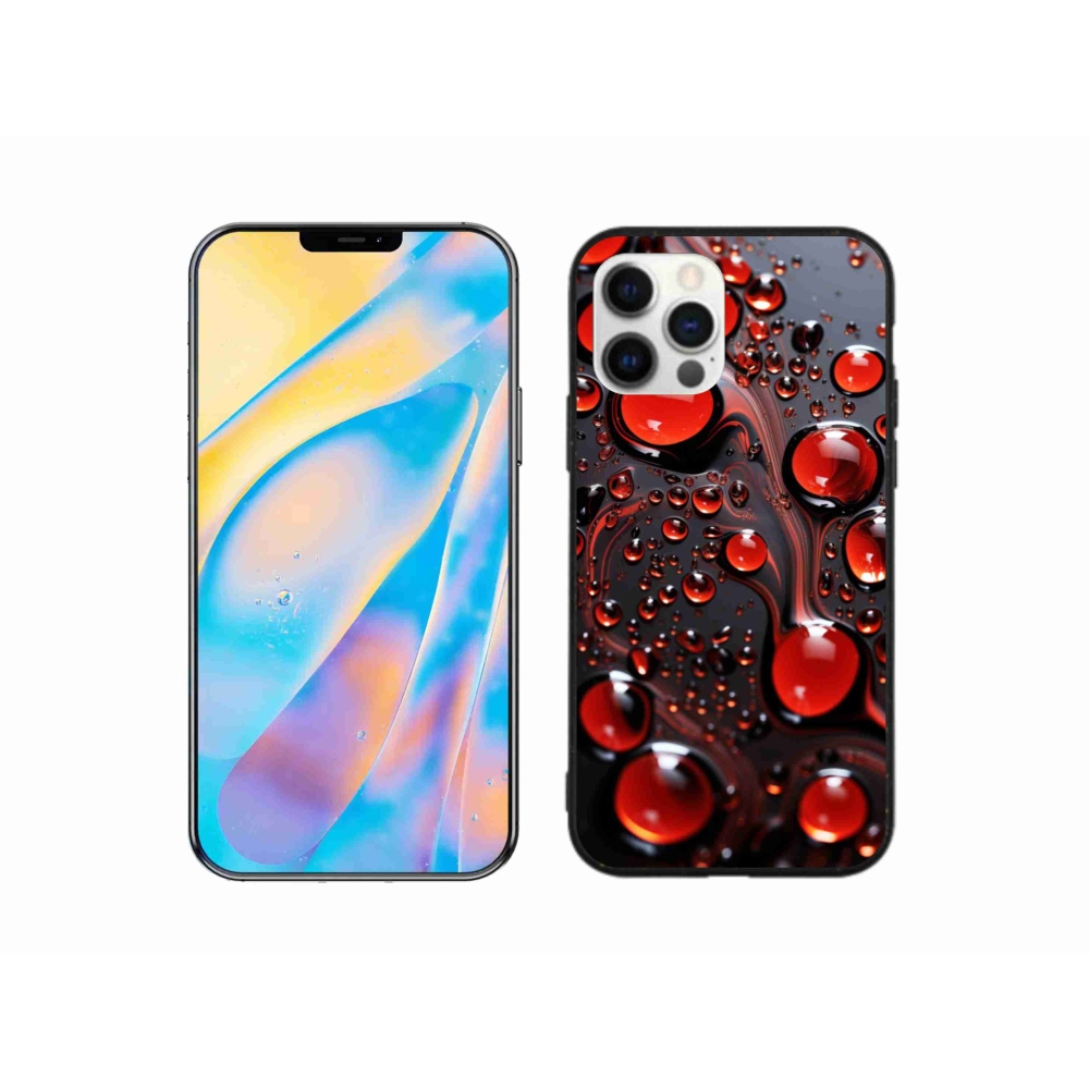 Zselés borítás mmCase iPhone 12 Pro készülékhez - piros csepp 2