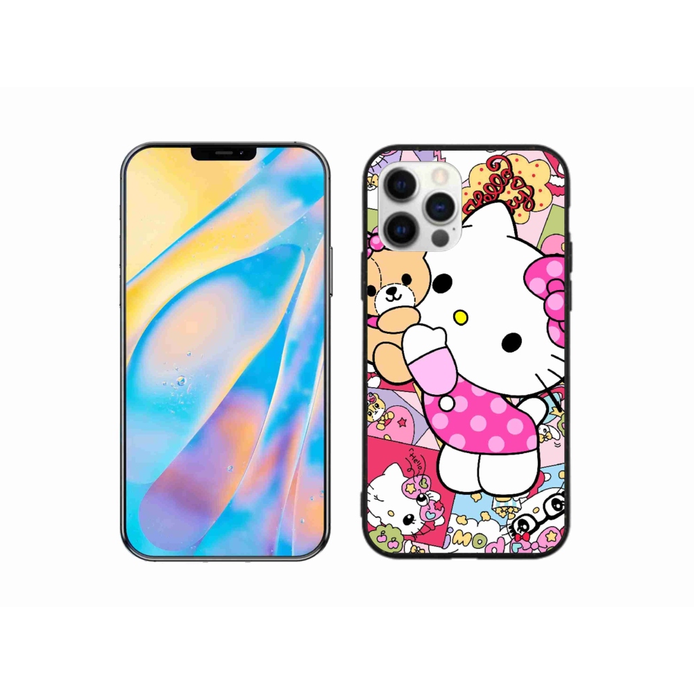 mmCase gél tok az iPhone 12 Pro-hoz – aranyos cica