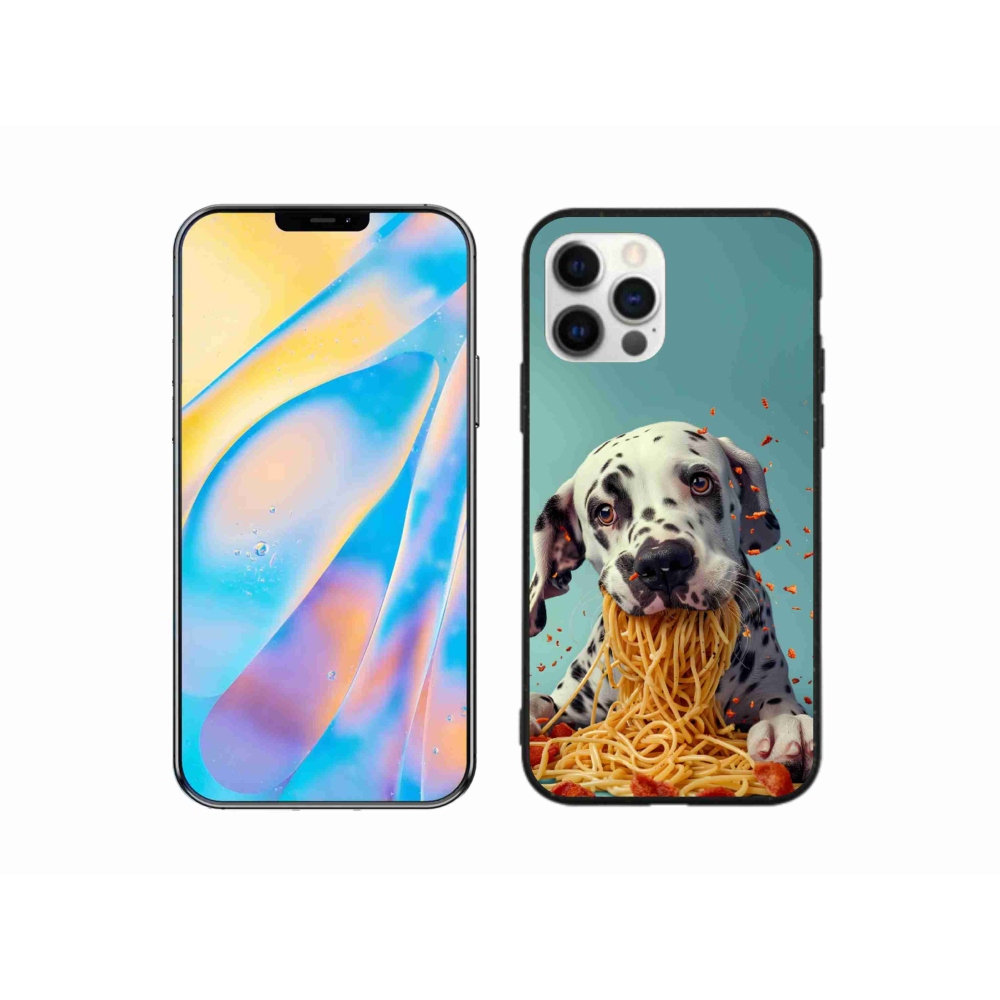 mmCase gél tok az iPhone 12 Pro-hoz – dalmát és spagetti