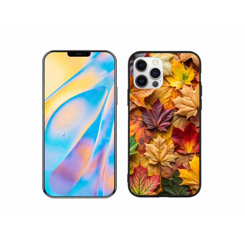 Zselés borítás mmCase iPhone 12 Pro készülékhez - juharlevelek 2