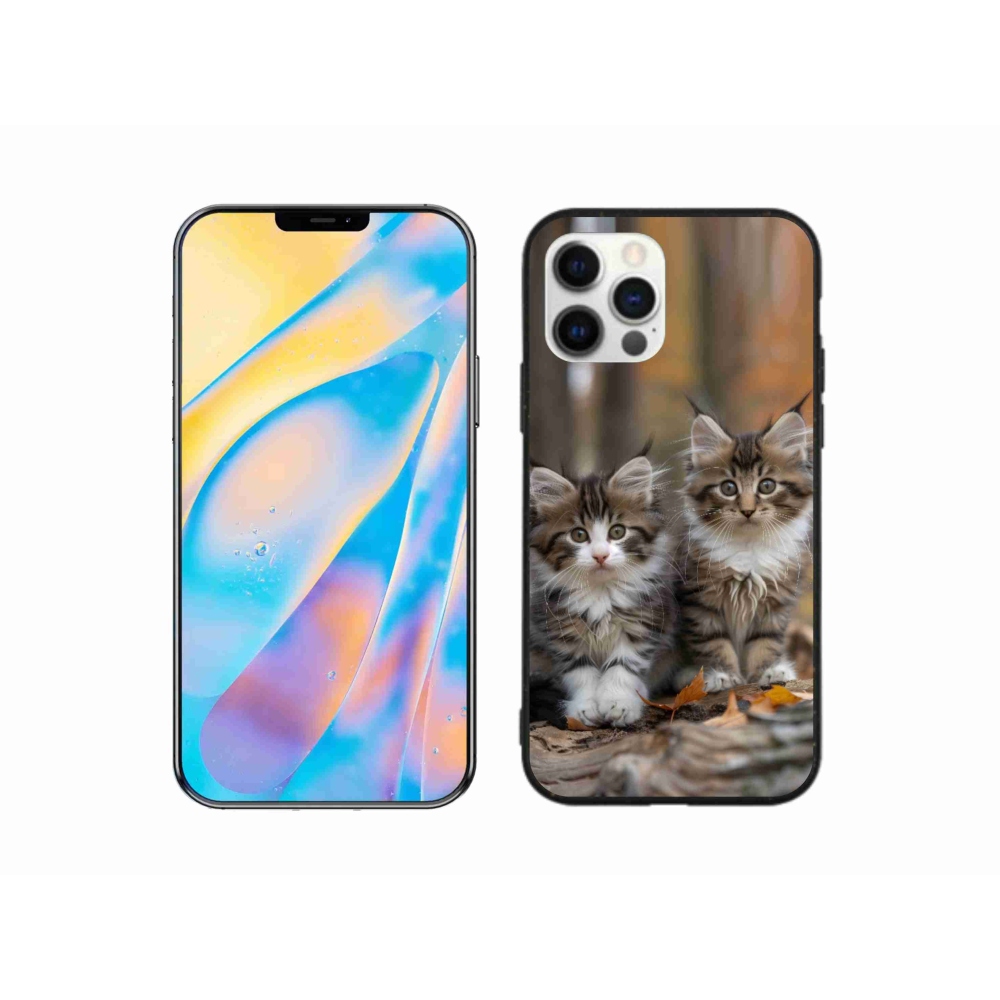 mmCase gél tok az iPhone 12 Pro-hoz – macska-duó 3