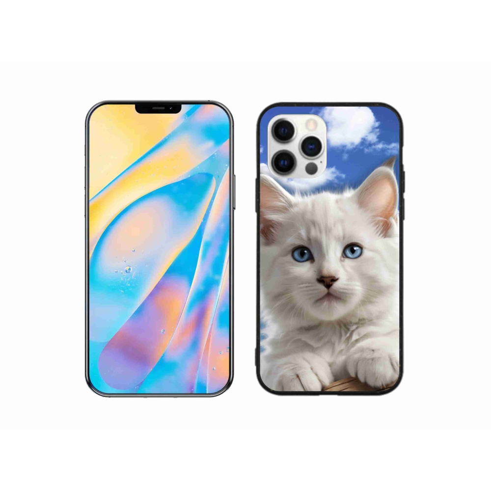mmCase gél tok az iPhone 12 Pro-hoz – cica és felhők