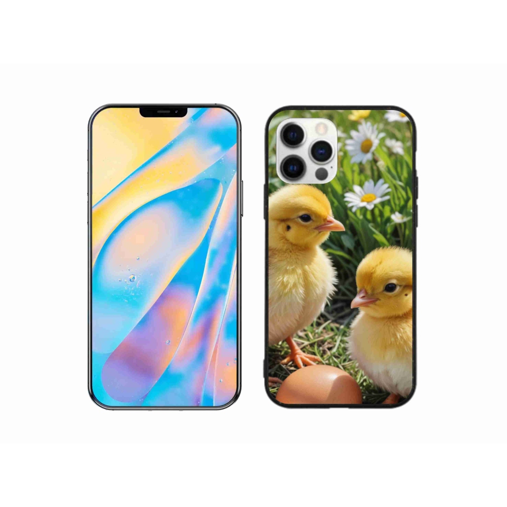 Zselés borítás mmCase iPhone 12 Pro készülékhez - csirkék