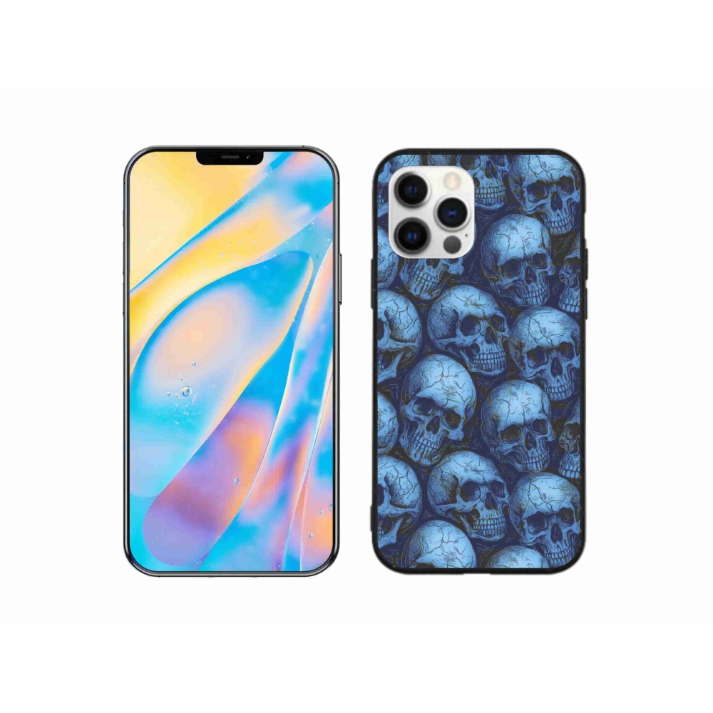 Zselés borítás mmCase iPhone 12 Pro készülékhez - koponyák