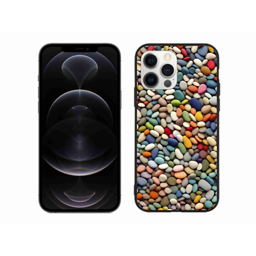 Zselés borítás mmCase iPhone 12 Pro Max készülékhez - színes strasszkövek 2