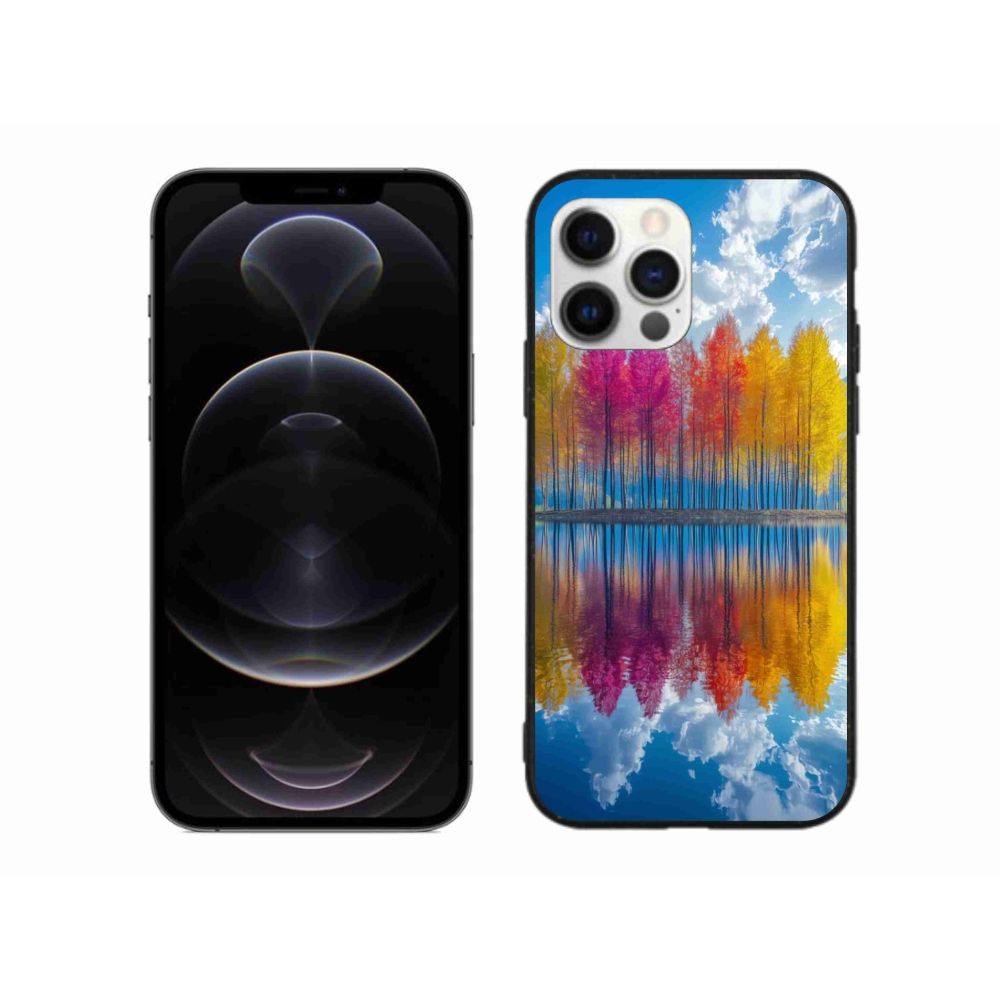 Gél borítás mmCase iPhone 12 Pro Max készülékhez - színes fák