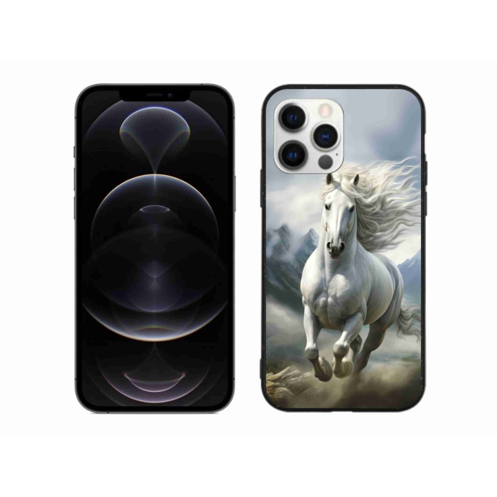 mmCase gél tok az iPhone 12 Pro Max-hoz – futó fehér ló 3