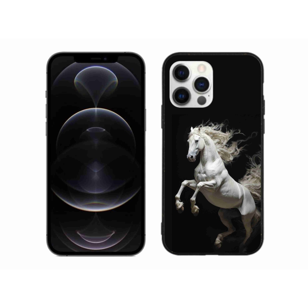 Gél borítás mmCase iPhone 12 Pro Max készülékhez - fehér ló 4