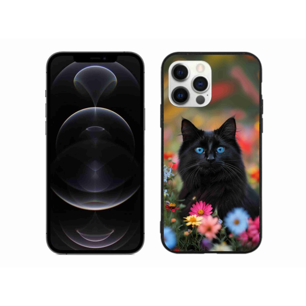 mmCase gél tok az iPhone 12 Pro Max-hoz – fekete cica 4