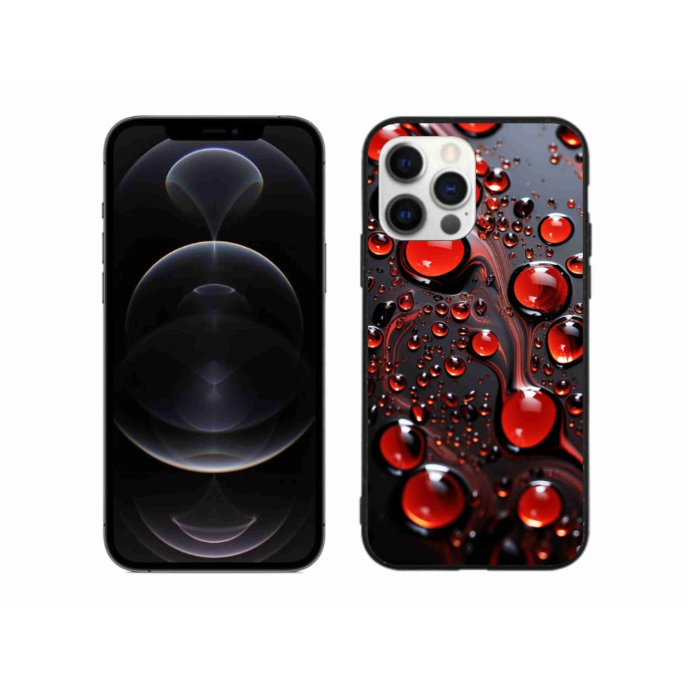 Zselés borítás mmCase iPhone 12 Pro Max készülékhez - piros csepp 2