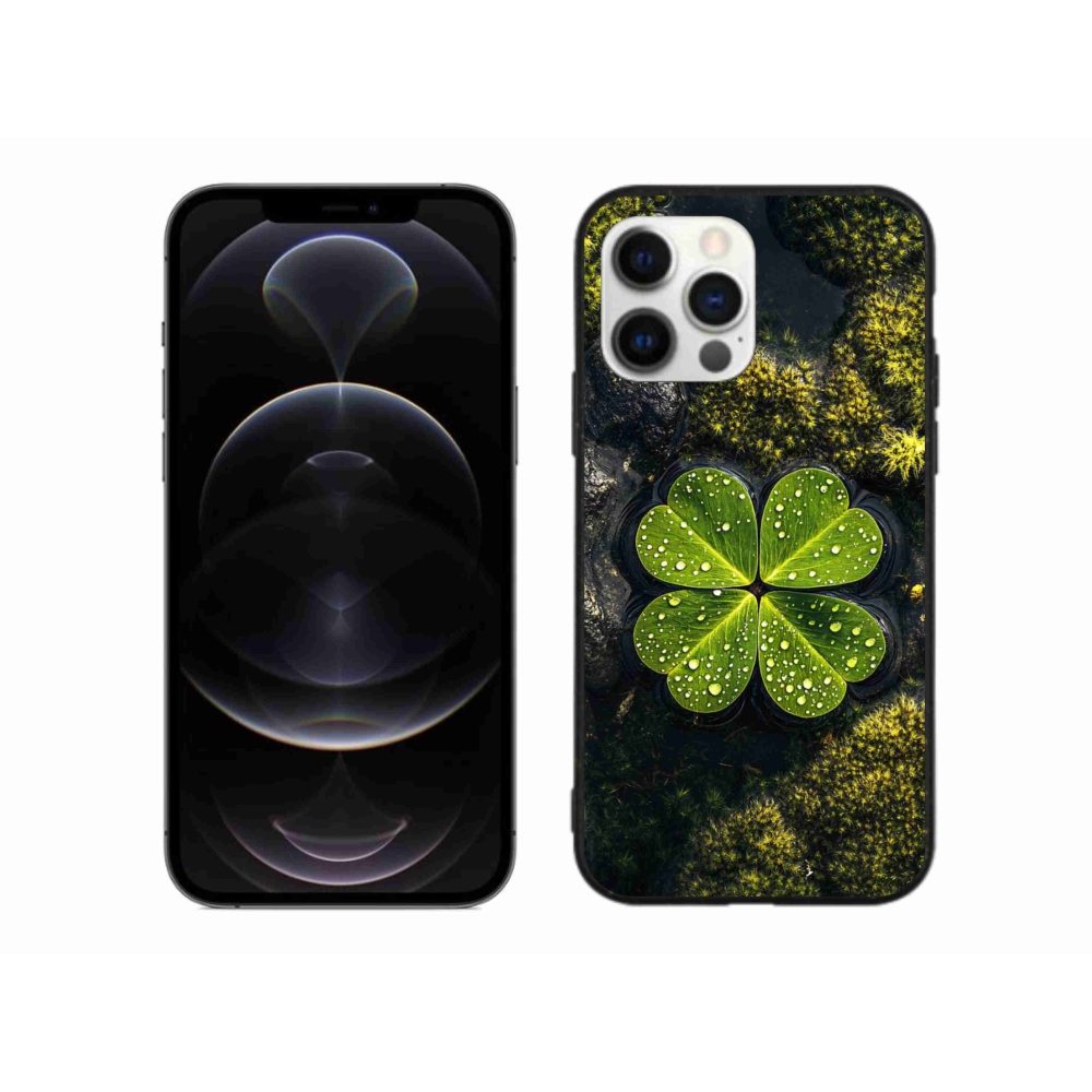 Gél borítás mmCase iPhone 12 Pro Max készülékhez - négylevelű lóhere