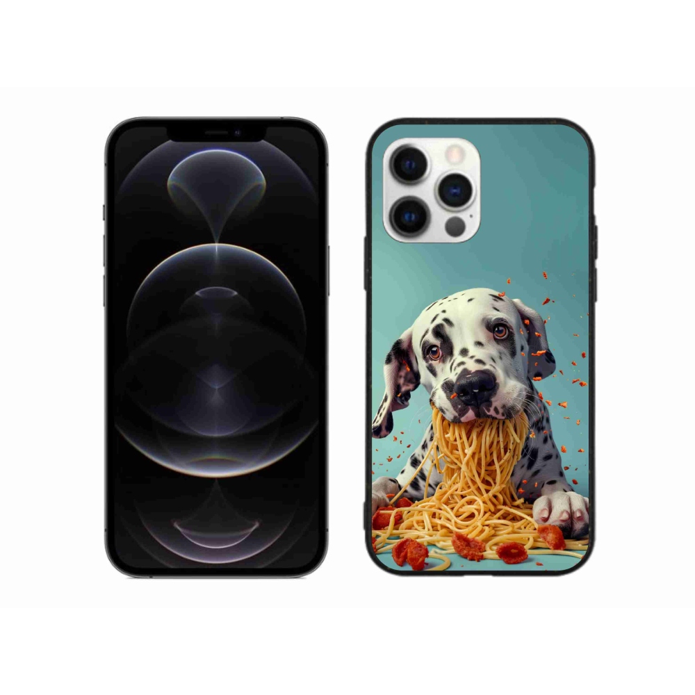 mmCase gél tok az iPhone 12 Pro Max-hoz – dalmát és spagetti