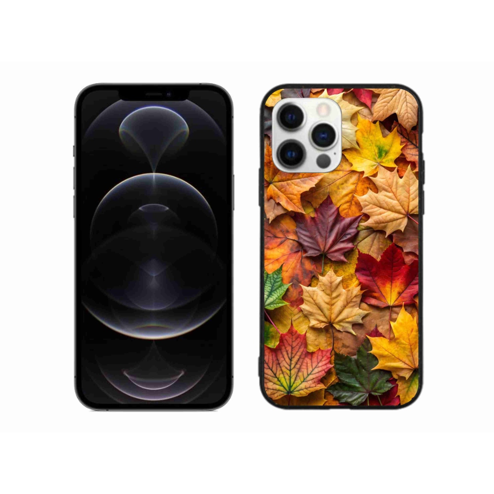 Zselés borítás mmCase iPhone 12 Pro Max készülékhez - juharlevelek 2