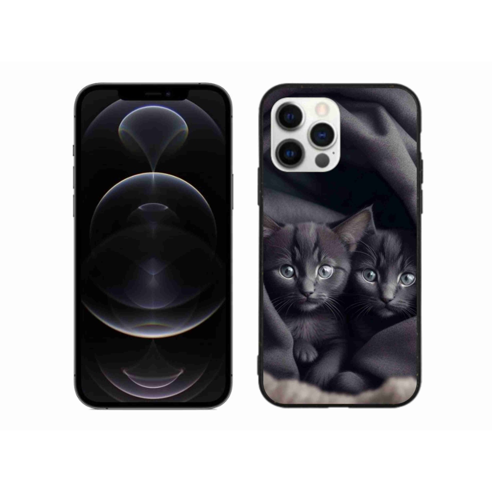 Zselés borítás mmCase iPhone 12 Pro Max készülékhez - cat duo