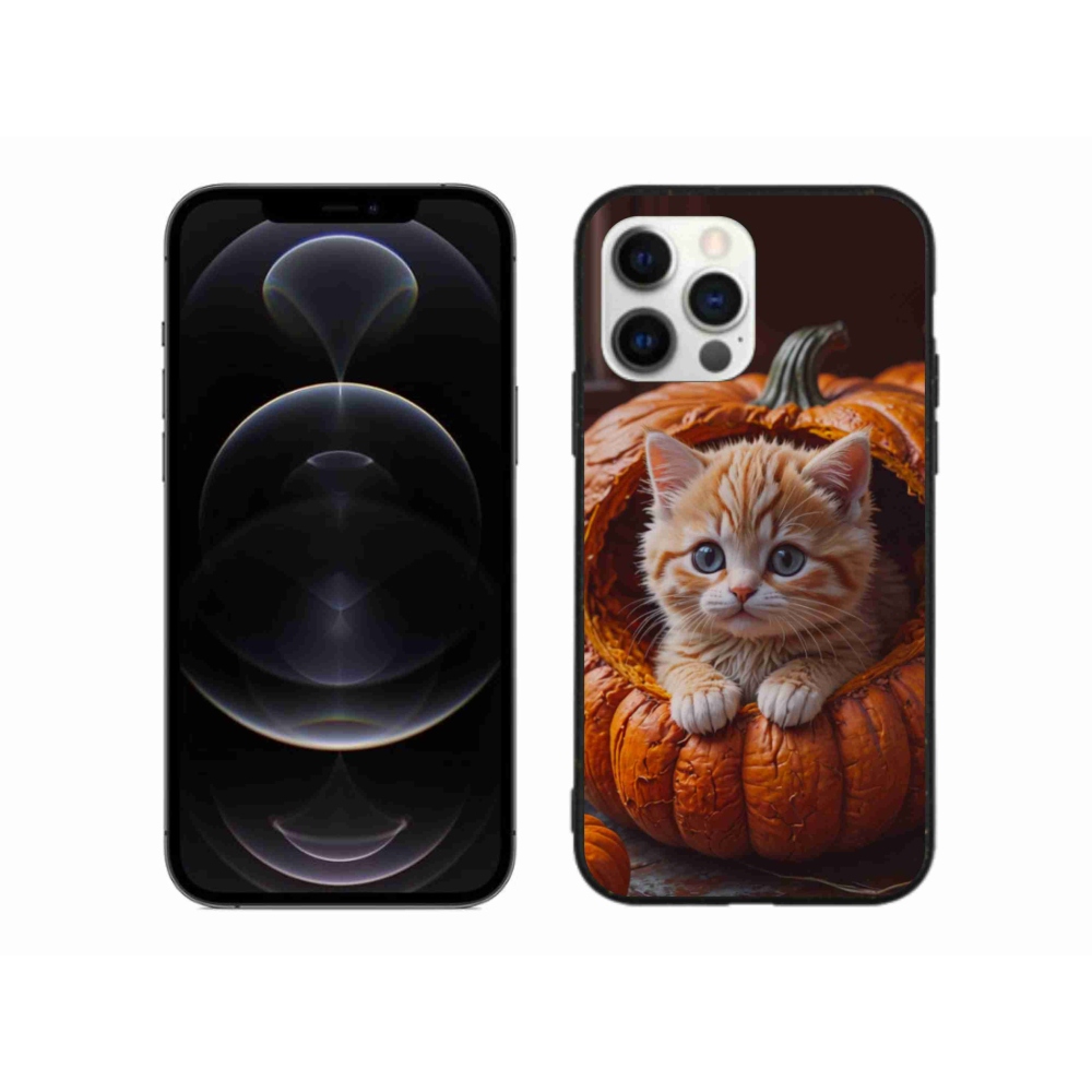 Gél borítás mmCase iPhone 12 Pro Max készülékhez - cica és tök 2