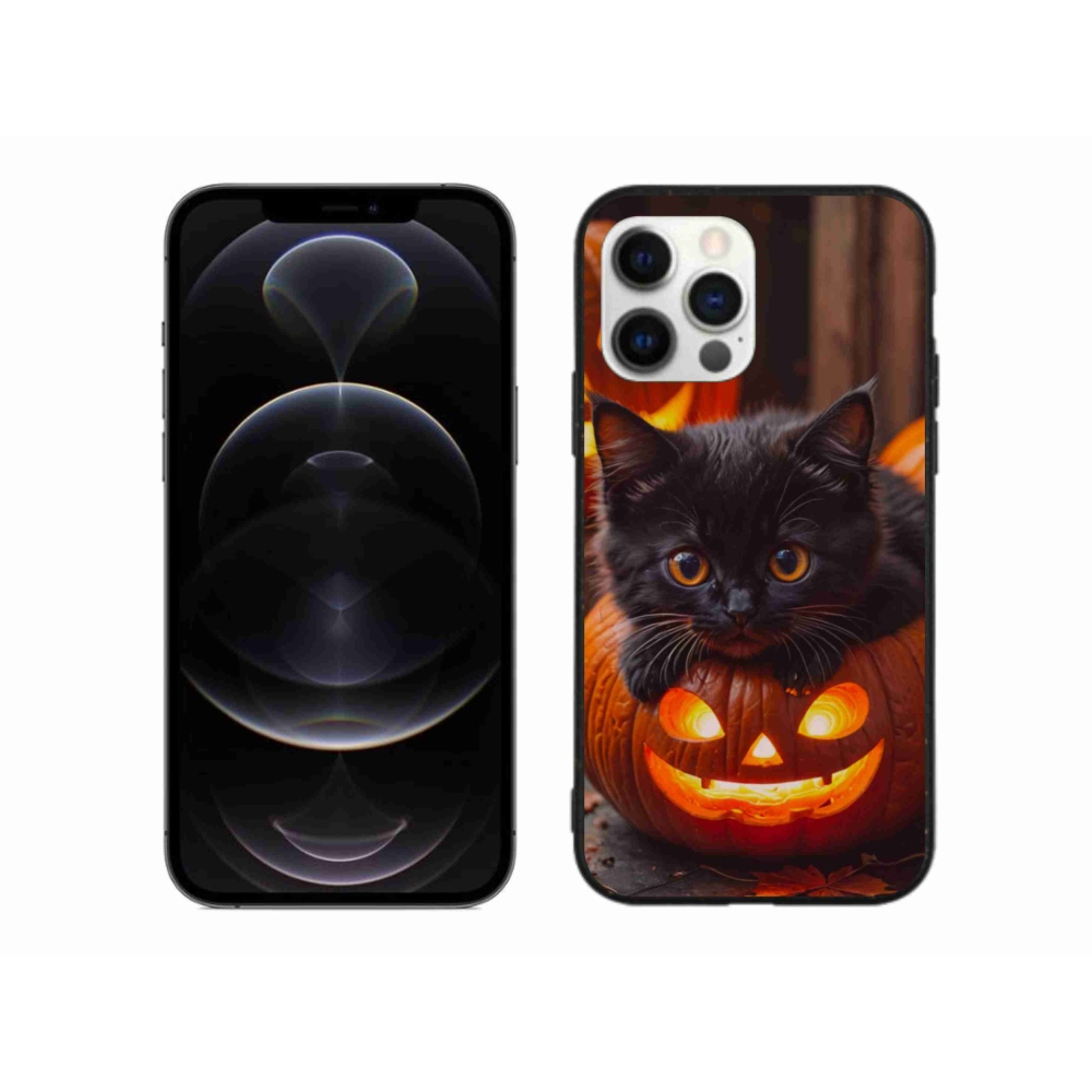 Zselés borítás mmCase iPhone 12 Pro Max készülékhez - cica és tök