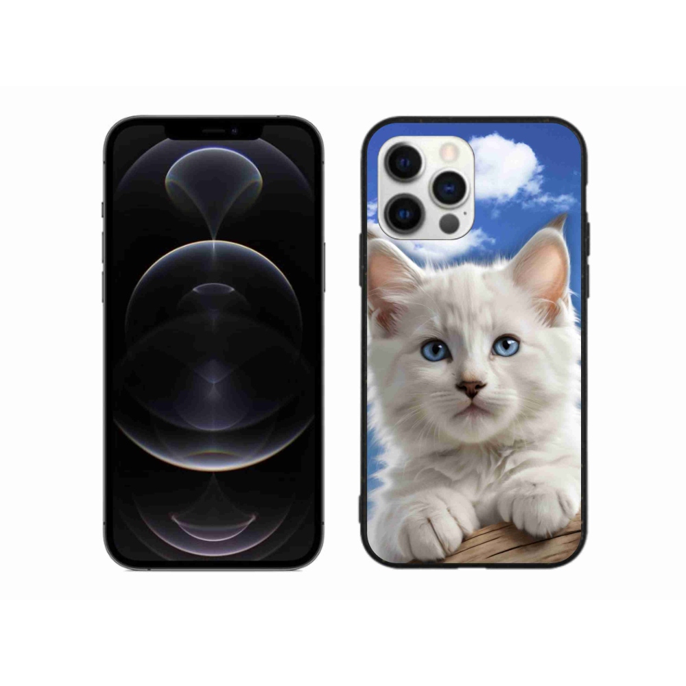 mmCase gél tok az iPhone 12 Pro Max-hoz – cica és felhők