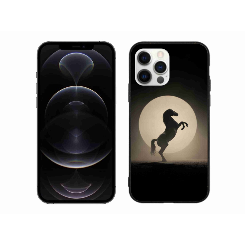 Zselés borítás mmCase iPhone 12 Pro Max készülékhez - ló sziluettben
