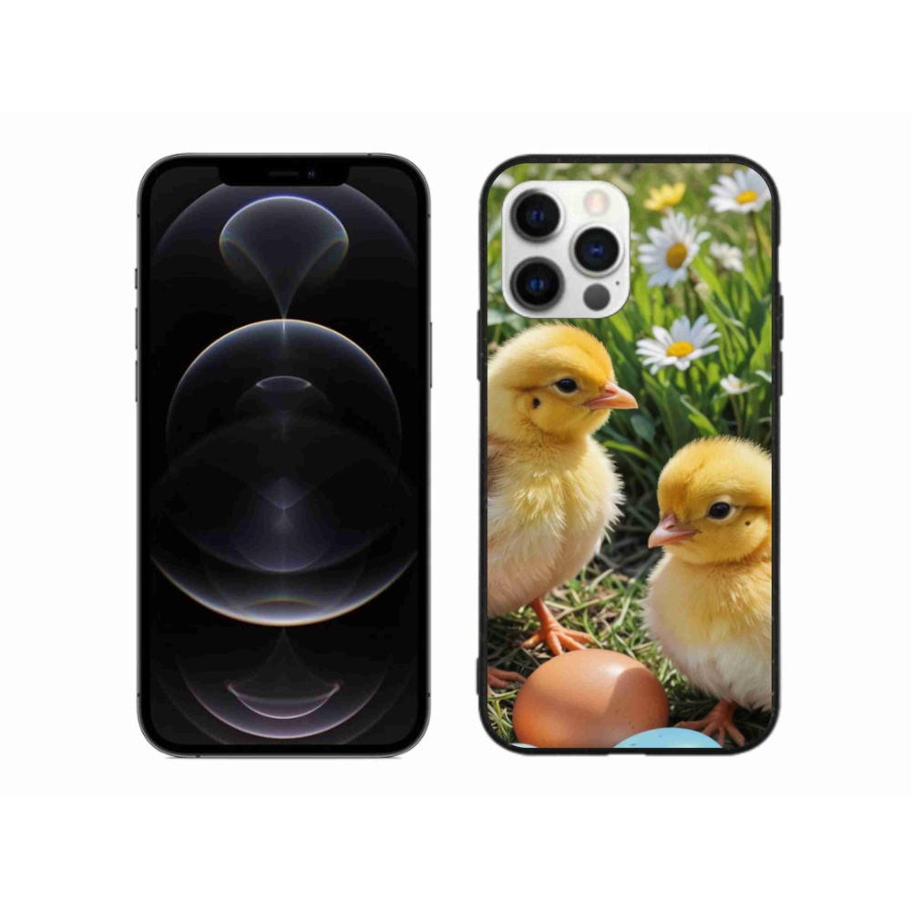 Zselés borítás mmCase iPhone 12 Pro Max készülékhez - csibék