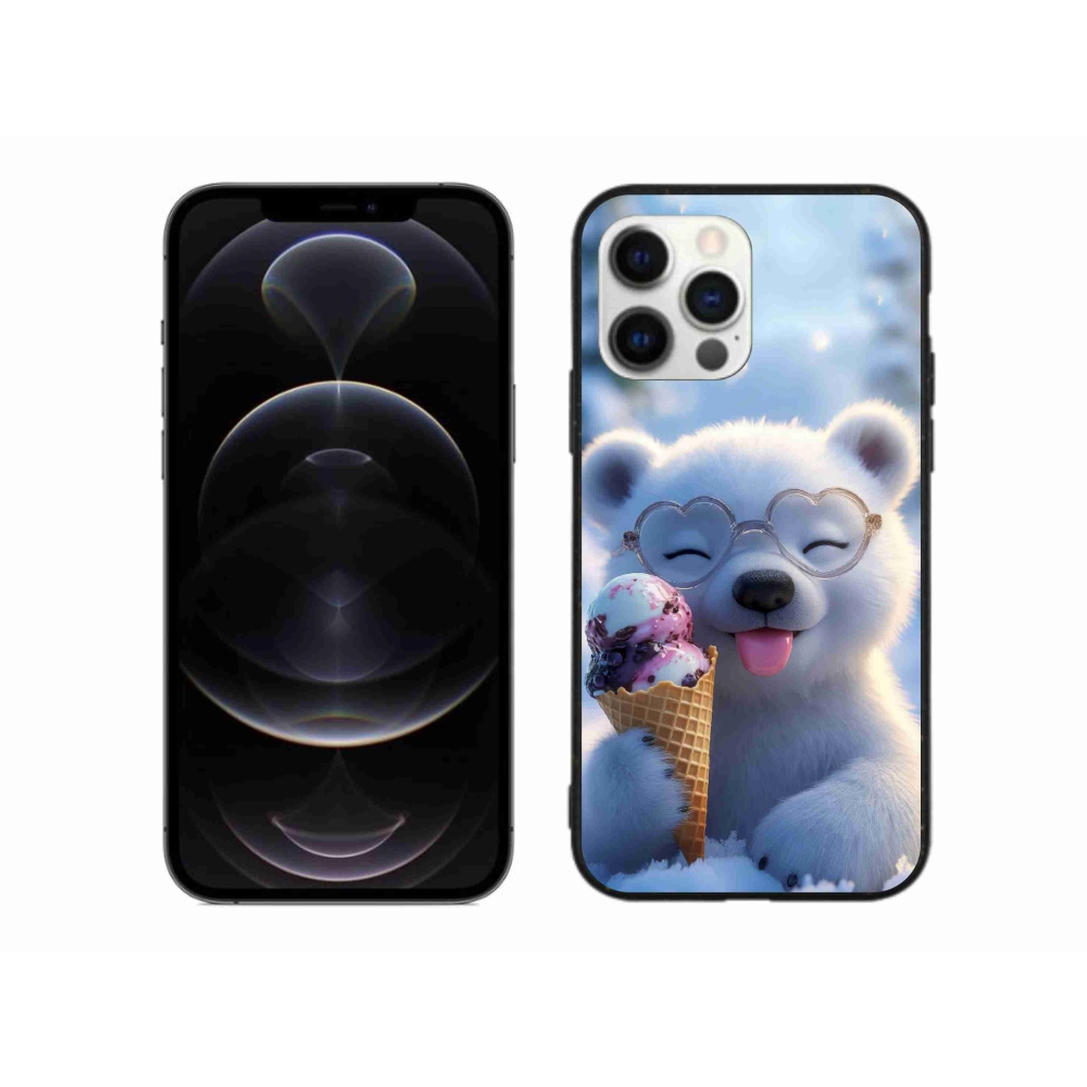 mmCase gél tok az iPhone 12 Pro Max-hoz – mackó fagylalttal