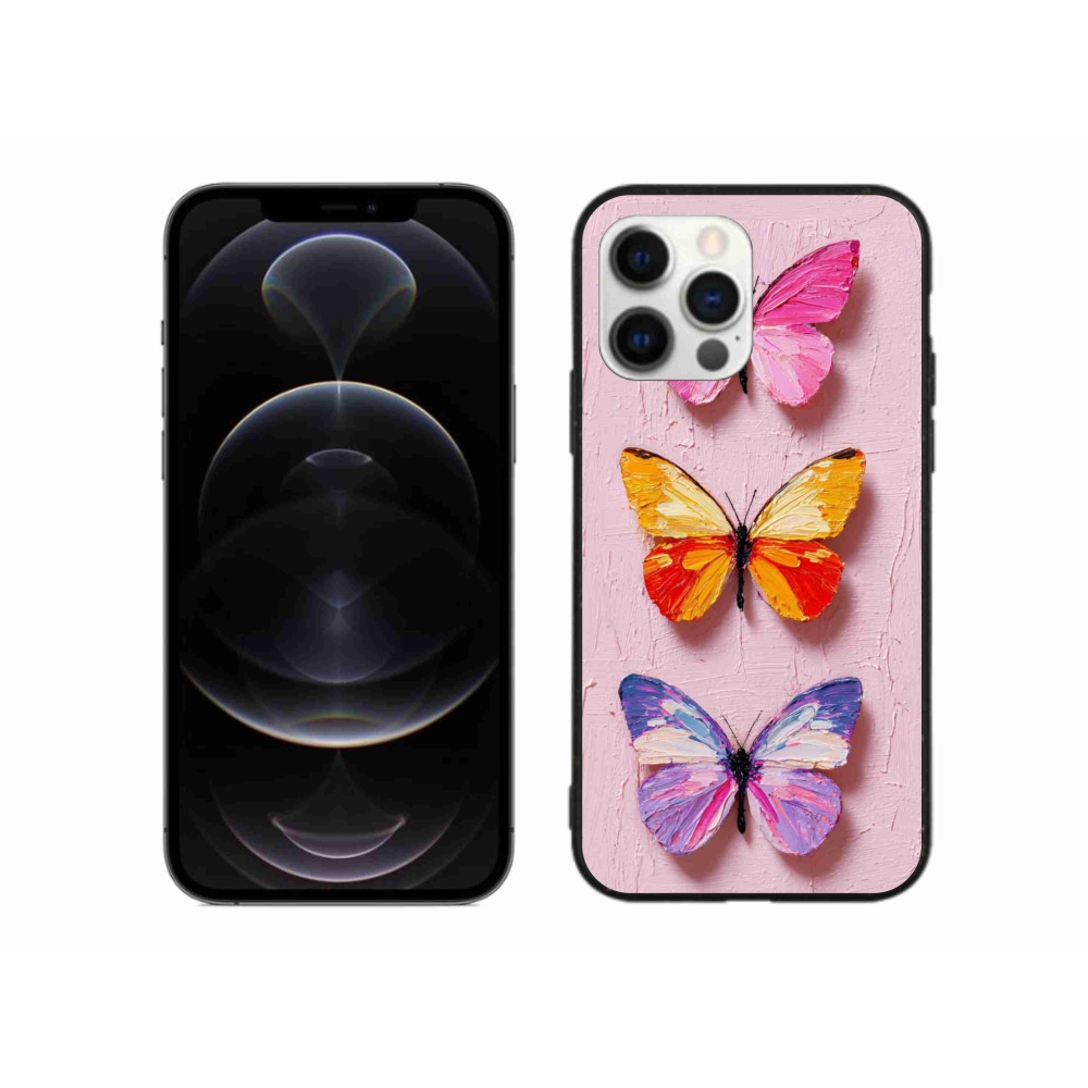 Gél borítás mmCase iPhone 12 Pro Max készülékhez - pillangó szentháromság