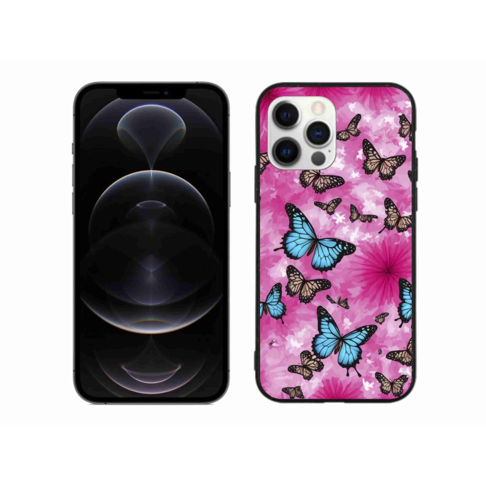 Zselés borítás mmCase iPhone 12 Pro Max készülékhez - pillangókert