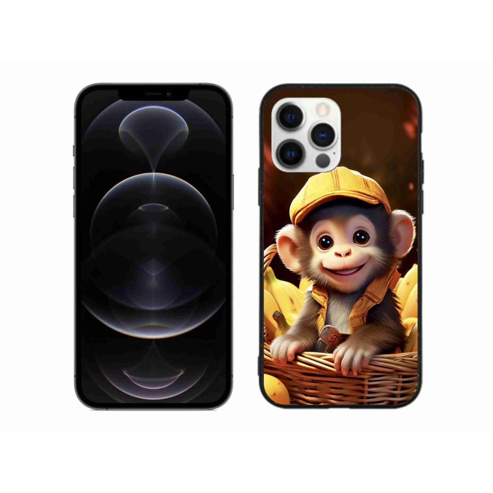 mmCase gél tok az iPhone 12 Pro Max-hoz – majom a kosárban